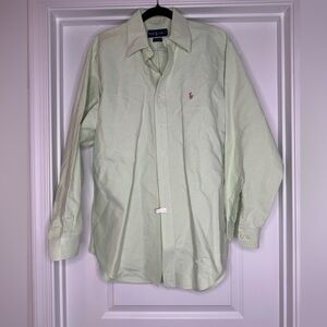 Ralph Lauren Blue Label Men’s Button Up / Button Down Mint Green Shirt